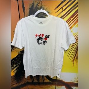 Nike SB DriFit Fish Chef T-Shirt White Large